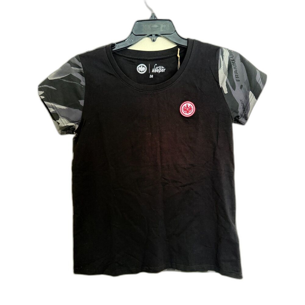 NWT Eintracht Frankfurt Camo Sleeve "Green Keeper" T-Shirt‎ - Size 38 (US M)